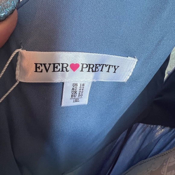 STUNNING Periwinkle Blue High Low Hem Sequin Evening Dress BRAND NEW Size 18 - Picture 5 of 5